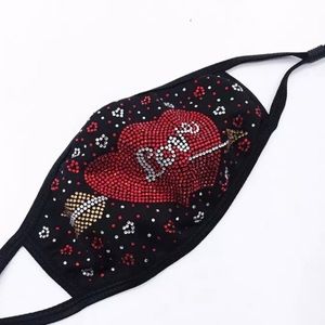 LOVE Crystal Bling Face Mask